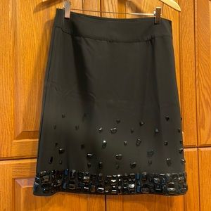 Sunny Leigh Embellished Black Skirt